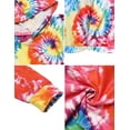 thumbnail image 5 of Oudiya Hoodies for Teen Girls Twist Front Tie Dye Hooded Sweatshirt Casual Long Sleeve Tops Clothes for 5-13 Years, 5 of 6