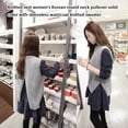 thumbnail image 1 of Spring Autumn Female Blended Pullover Sweater Simple Design Clothes Vest Sleeveless Knitted Tops Casual Dressing Accessory for Outdoor Office M, 1 of 8