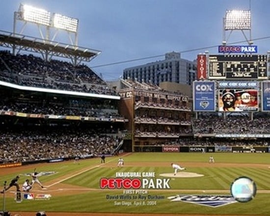 Petco Park 2004 - Inaugural Game 1st Pitch Photo Print (20 x 24 ...