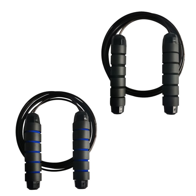 Cuerda para saltar, rodamientos de bolas, cable de velocidad rápida sin enredos, cuerdas para saltar ajustables para hombres, mujeres y niños