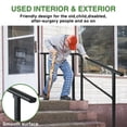 thumbnail image 2 of 5 Step Hand Rails for Outdoor Steps,Porch Railing for Stairs Fits 4 or 5 Steps, Deck Railing, Black, 2 of 7