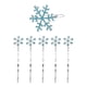 thumbnail image 1 of horquillas con forma de copo de nieve y cintas mixtas para el pelo, accesorios para el pelo para niños (5 horquillas azules + 1 pinza de pato blanca y azul), 1 of 8