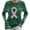 Green, variant on Pink Ribbon Shirt for Women Breast-Cancer Support T-Shirts Long Sleeve Crew Neck Pullover Shirts
