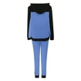 thumbnail image 5 of Women's Color Block Sweat Suit Set Sports Long Sleeve Two Piece Casual Wear, 5 of 9