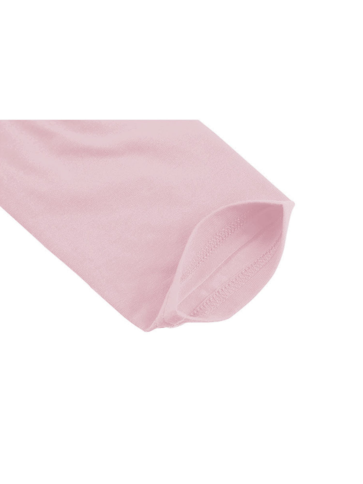 Unique Bargains Men's Pullover Lightweight Long Sleeve Top Turtleneck T-Shirt 34 Pink