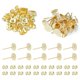 thumbnail image 1 of 20Pcs 304 Stainless Steel Stud Earring Findings Flat Round Pad Base Earring Settings with 20Pcs Friction Ear Nuts Golden 6x0.3mm Pin: 0.7mm, 1 of 6