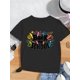 thumbnail image 1 of Girls' Back to School Graphic T-Shirt - Black educational apparel with, Soft everyday Shirt for Girls, Teachers & Students - easy Care Round Neck Top, Casual Wear, Playful Design, Breathable Mate, 1 of 7
