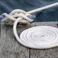 131 Feet 1/2 Inch White Braided Cotton Rope, Natural Durable Cotton ...
