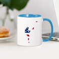 thumbnail image 3 of CafePress - Football Punter American Flag Mugs - 11 oz Ceramic Mug - Novelty Coffee Tea Cup, 3 of 4