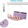 thumbnail image 4 of TECH CIRCLE for iPhone 17 Leather Wallet Case 9 Card Holder Slots Zipper Pocket Handbag Cover Magnetic Closure Kickstand with Wrist Strap TPU Shockproof Flip Cover for Women,Purple, 4 of 8
