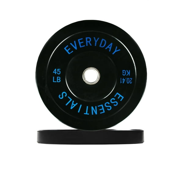 FlexWave Black Olympic Bumper Plate Sets – Steel-Hub Rubber Plates in 90LB, 110LB & 200LB Options for Strength Training