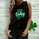 thumbnail image 2 of Gibobby Tops Impreso Chaleco de mujer Sin mangas Blusa informal Cuello sin mangas Camiseta Chaleco casual Camiseta Camiseta redonda y camisolas para mujer(Negro,G), 2 of 5