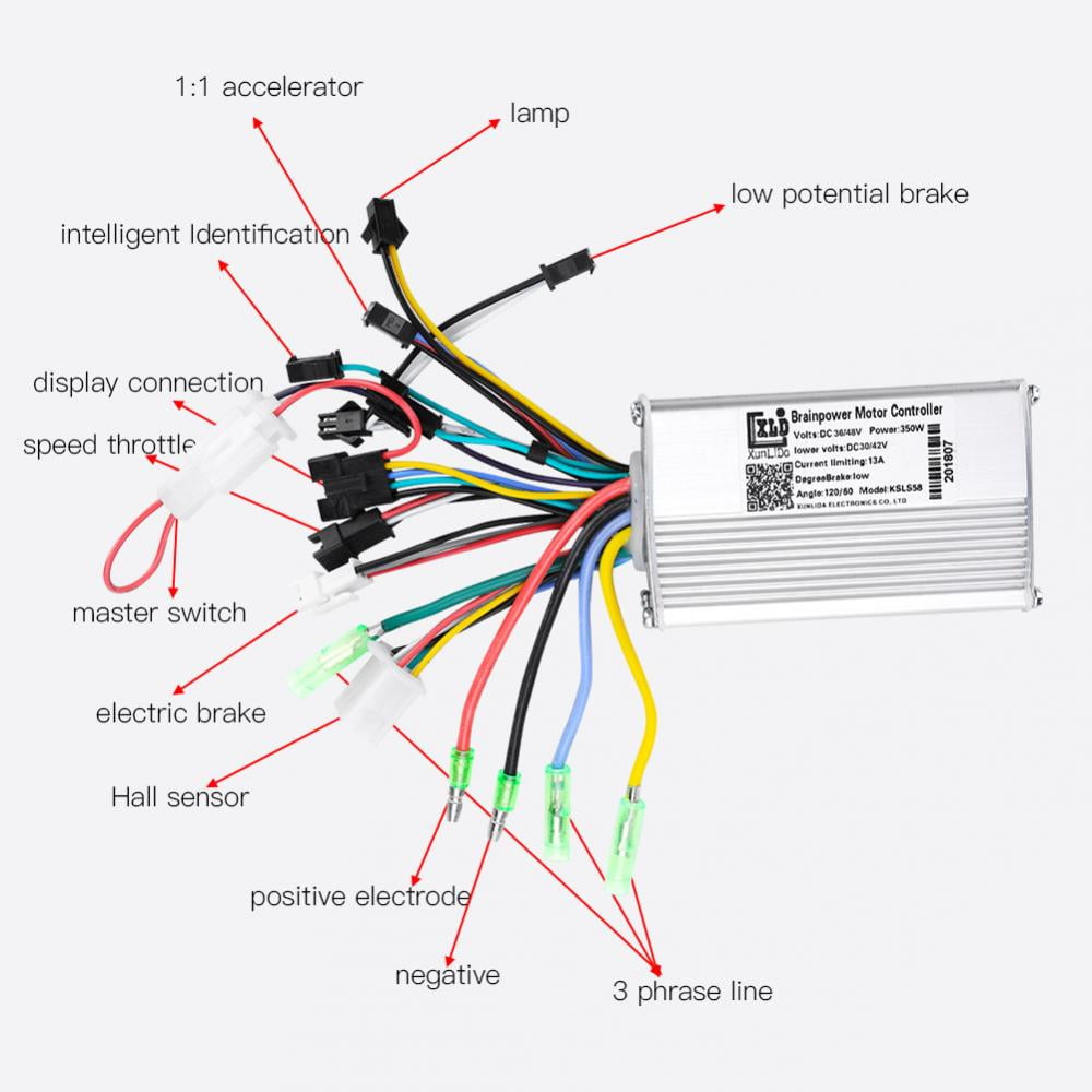 EBike Electric Bicycle Scooter Brushless Controller LCD Display Panel Kit 36-48V