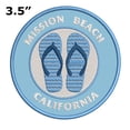 thumbnail image 2 of Mission Beach, California 3.5 Inch Iron Or Sew On Embroidered Fabric Badge Patch Ocean Beach, Salt Life Iconic Series, 2 of 2