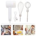 thumbnail image 2 of OULII 1Set Cordless Electric Hand Mixer White Rechargeable Handheld Mixer for Home Use with Ergonomic Handle, 2 of 6