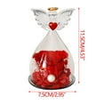 thumbnail image 3 of LSLJS Natural Immortal Flowers Valentines Day Gifts, Angel Figurines Glass Cover with Preserved Forever Real Rose & LED Lights, Glowing Love Decorations Romantic Angel Flowers Gifts for Women Girls, 3 of 6