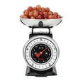 thumbnail image 1 of Starfrit Retro Mechanical Kitchen Scale, Stainless Steel Removable Bowl, 11 lb / 5 kg Capacity, Black, 1 of 7