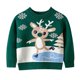 thumbnail image 1 of Gibobby Blusa Termica Niños Suéter de punto de Navidad de animados de manga larga de invierno para niños y niñas, suéter cálido para niños, ropa(Verde, 5-6 Años), 1 of 5