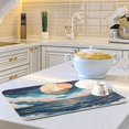 thumbnail image 6 of Yayeee Dish Drying Mat for Kitchen Counter Ultra Absorbent Easy Clean Pad 18x16", Rolling Waves, 6 of 7
