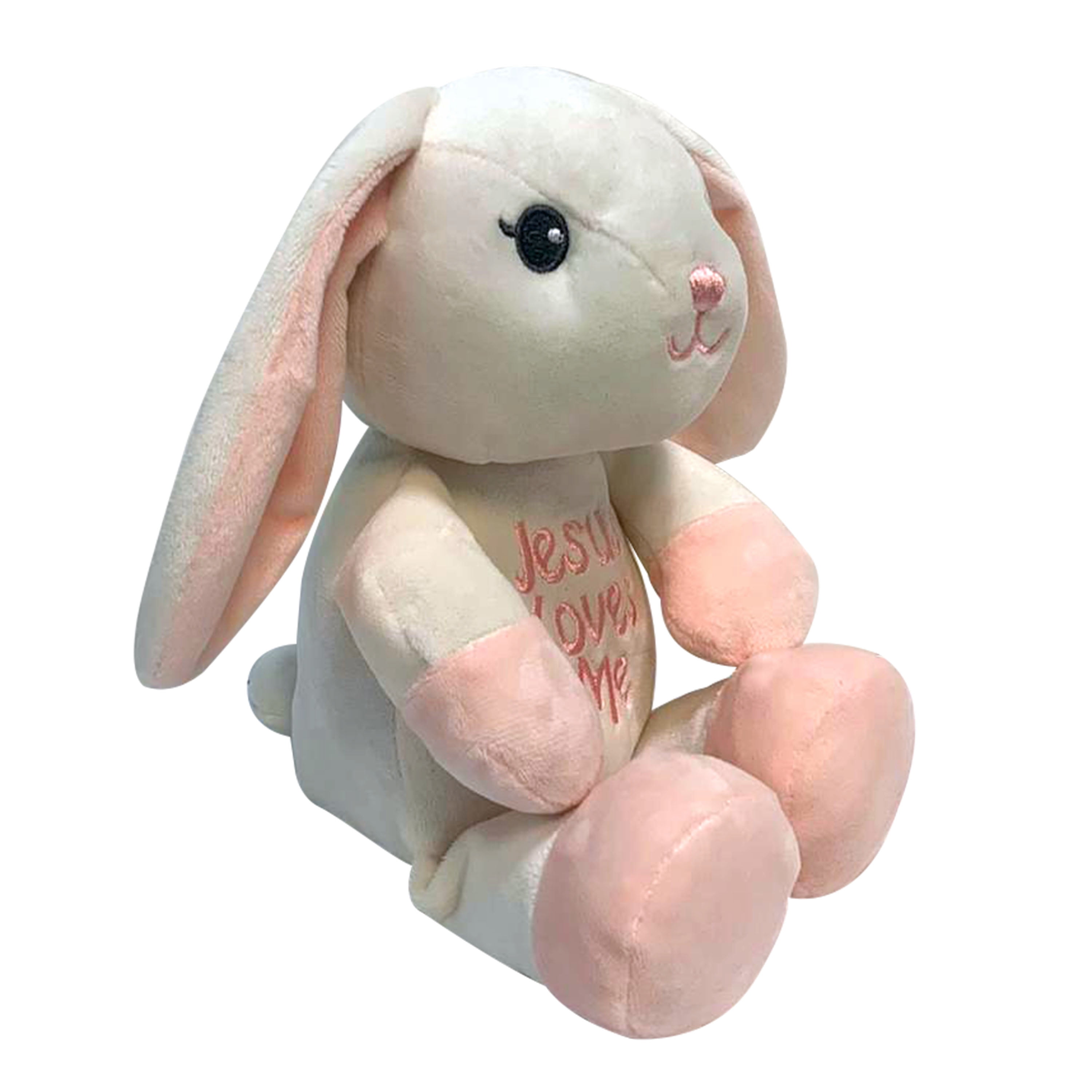 jesus loves me stuffed bunny