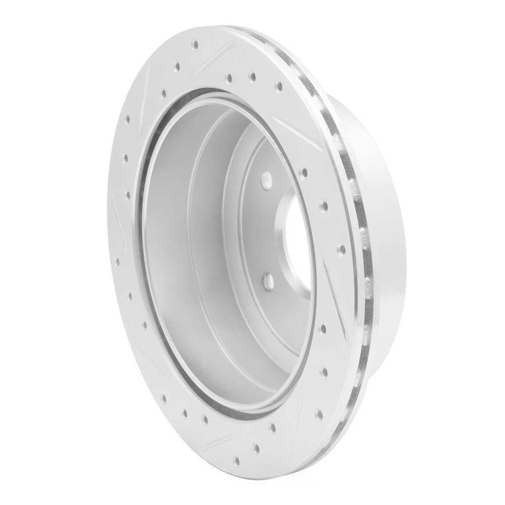 Dynamic Friction Company 631-52017R DFC Brake Rotor - Drilled And Slotted - Silver