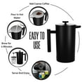 thumbnail image 3 of Cafetera de prensa francesa Utopia Kitchen, 1500 ml, acero inoxidable, 3 of 5