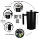 thumbnail image 4 of Cafetera de prensa francesa Utopia Kitchen, 500 ml, acero inoxidable, 4 of 7
