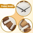 thumbnail image 7 of Wall Decoration Clock Wooden Watch Silent Quartz 30cm Suitable for Bedroom Study Farmhouse, 7 of 7