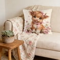 thumbnail image 6 of Throw Pillow Cover 18x18 Inch Cute Patterns Print Soft Breathable Hidden Zipper Decorative for Sofa Living Room by MPOISVA, 6 of 7