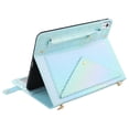 thumbnail image 6 of Allytechgroup Handbag Case for iPad 11th Generation 2025/10th Generation 2022, Folio Stand PU Leather Crossbody Cover with Pencil Holder+Card Slots Wallet Case with Shoulder Strap+Hand Strap, Blue, 6 of 10