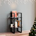 thumbnail image 1 of vidaXL 2-Tier Book Cabinet Grey 40x30x70 cm Solid Pine Wood, 1 of 5