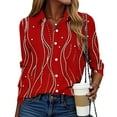 thumbnail image 5 of Craaazy Women's Casual Long Sleeve Button Down Shirts Gifts, 5 of 7