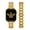 Gold, variant on Wearlizer Gold Silver Stainless Steel Watch Band Compatible with Apple Watch Bands 38/40/41/42/44/45/46/49mm Women Metal Strap for Iwatch Series 11/10/9/8/7/6/5/4/3/SE/Ultra