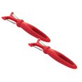 thumbnail image 1 of Oleegame 2 Pcs Raboteuse Double Tête Melon et Fruits Raboteuse Multi-Usage Couteau à Fruits Rouge, 1 of 9