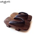 thumbnail image 3 of Cosplay Costumes Japanese Clogs Wooden Geta Slippers Man Women Sandals Flip-flops Kimono Two-teeth Clogs, 3 of 7