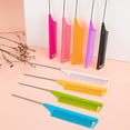 thumbnail image 3 of 10 Packs Rat Tail Combs Metal Pick Styling Parting Lightweight Sectioning Fine Tooth Combs with Heat Resistant Teasing Comb for Women, Men, Girls Hair Styling, 3 of 9