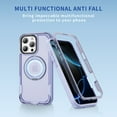 thumbnail image 2 of Allytechgroup Magnetic Case for iPhone 15 Plus with Ring Holder, Support Wireless Charging Hard PC Soft TPU Slim Fit Shcokfproof Protective Back Cover for iPhone 15 Plus, Lightpurple, 2 of 8