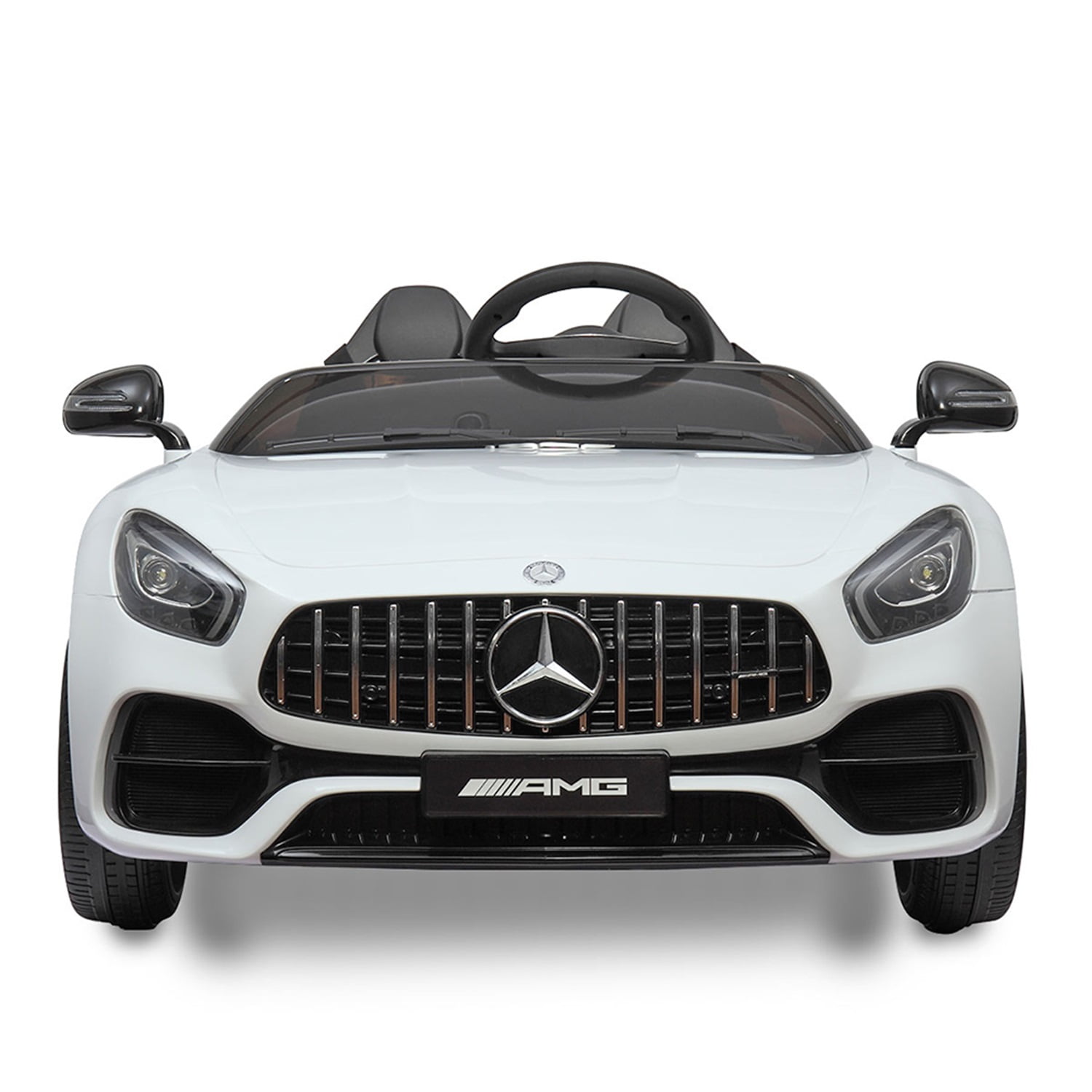 CIPACHO Licensed Benz GT 12V Powered Ride On Toy Car 2-Seat Kids Car Toy with MP3, Radio, Speed Shift, LED Lights, White CIPACHO Licensed Benz GT 12V Powered Ride On Toy Car 2-Seat Kids Car Toy with MP3, Radio, Speed Shift, LED Lights, White