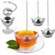thumbnail image 2 of Infusor de té de hojas sueltas, 4 coladores de té de acero inoxidable con cadena y bandejas de goteo, juego de filtros de té pequeño para taza (tetera), 2 of 5