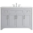 thumbnail image 5 of Elegant Decor Moore 48" Single Quartz Top Bathroom Vanity in Gray, 5 of 15
