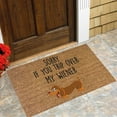 thumbnail image 2 of Warehouse Clearance Cute And Funny Dog Welcome Mat Coco Coir Door Mat with Heavy Duty Backing, Welcome Doormat, Funny Welcome Outside Entry Decor for Patio Washable Mats for Entryway 16x24 In Brown, 2 of 5