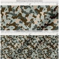thumbnail image 2 of Soimoi Cotton Voile Fabric Two Tone Camouflage Printed Craft Fabric by the Yard 56 Inch Wide, 2 of 7