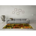 thumbnail image 3 of Ahgly Company Indoor Rectangle Oriental Yellow Modern Area Rugs, 7' x 10', 3 of 4