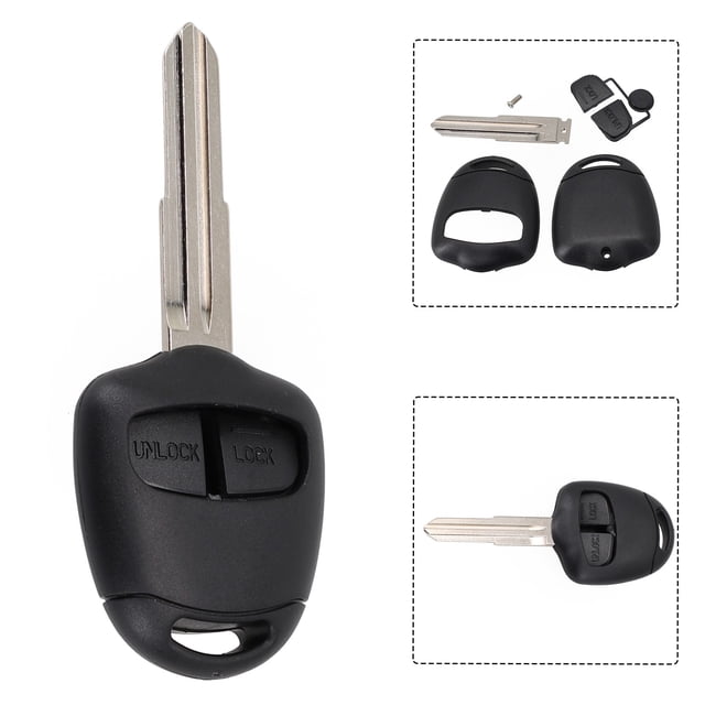 Coque de Remplacement pour Clé Mitsubishi PAJERO Key MIT8 Compatible avec Mitsubishi 380