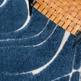 thumbnail image 6 of SAFAVIEH Florida Tamzen Abstract Shag Area Rug, Navy/Ivory, 8'6" x 12', 6 of 11