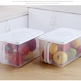 thumbnail image 3 of Caja de almacenamiento de plástico para refrigerador de 6.2L, organizador de alimentos frescos, contenedor de cocina para el hogar y frutas Speravity JJ23346-00, 3 of 6