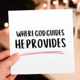 thumbnail image 7 of 3drose, Where God Guides He Provides Christian Sayings, 12 Greeting Cards with Envelopes, 7 of 7