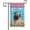 Pug1, variant on Dog Spring Summer Welcome House Flag Pug Tulip Flowers Blue Buffalo Plaid Outside Yard Decor Flag Banner 28X40 Inch Double Side Style 3