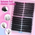 thumbnail image 4 of Kit de extensión de pestañas Ruairie Full Lash Clusters 280 piezas 100D/150D, 4 of 8