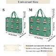 thumbnail image 2 of FORMRS Womens Corduroy Tote Bag Crossbody Shoulder Handbag with Pocket, Christmas Trees, 2 of 7